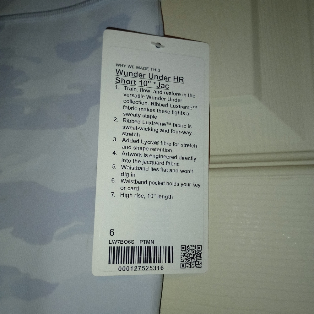 NWT Lululemon Wunder Under High Rise Shorts Womens Size 6 - Picture 4 of 7